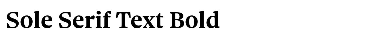 Sole Serif Text Bold image